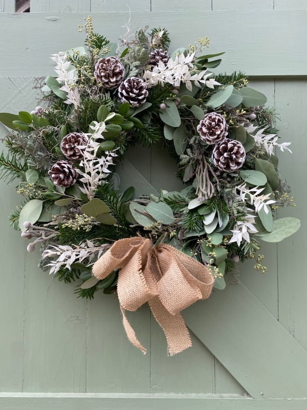 Winter White Door Wreath
