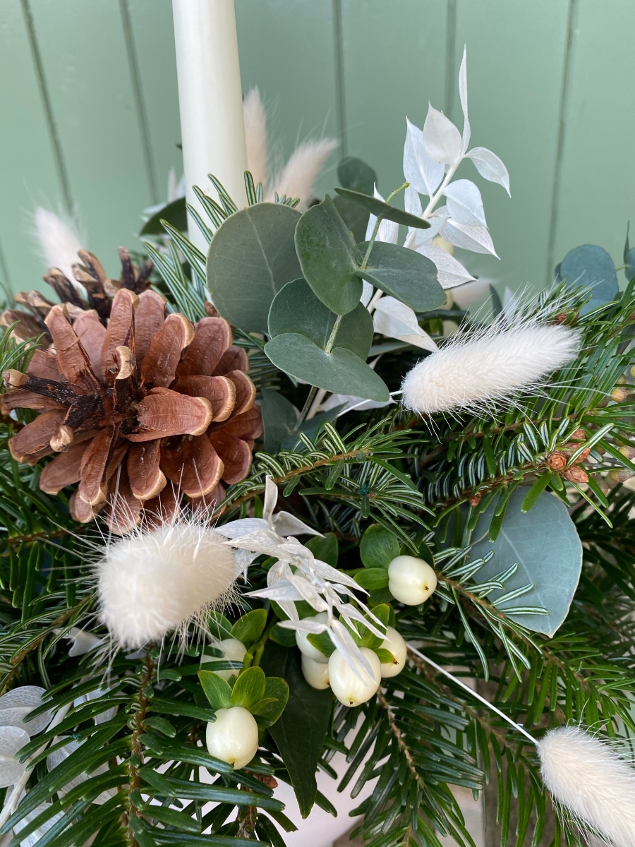 Wild winter Tapered Candle Arrangement