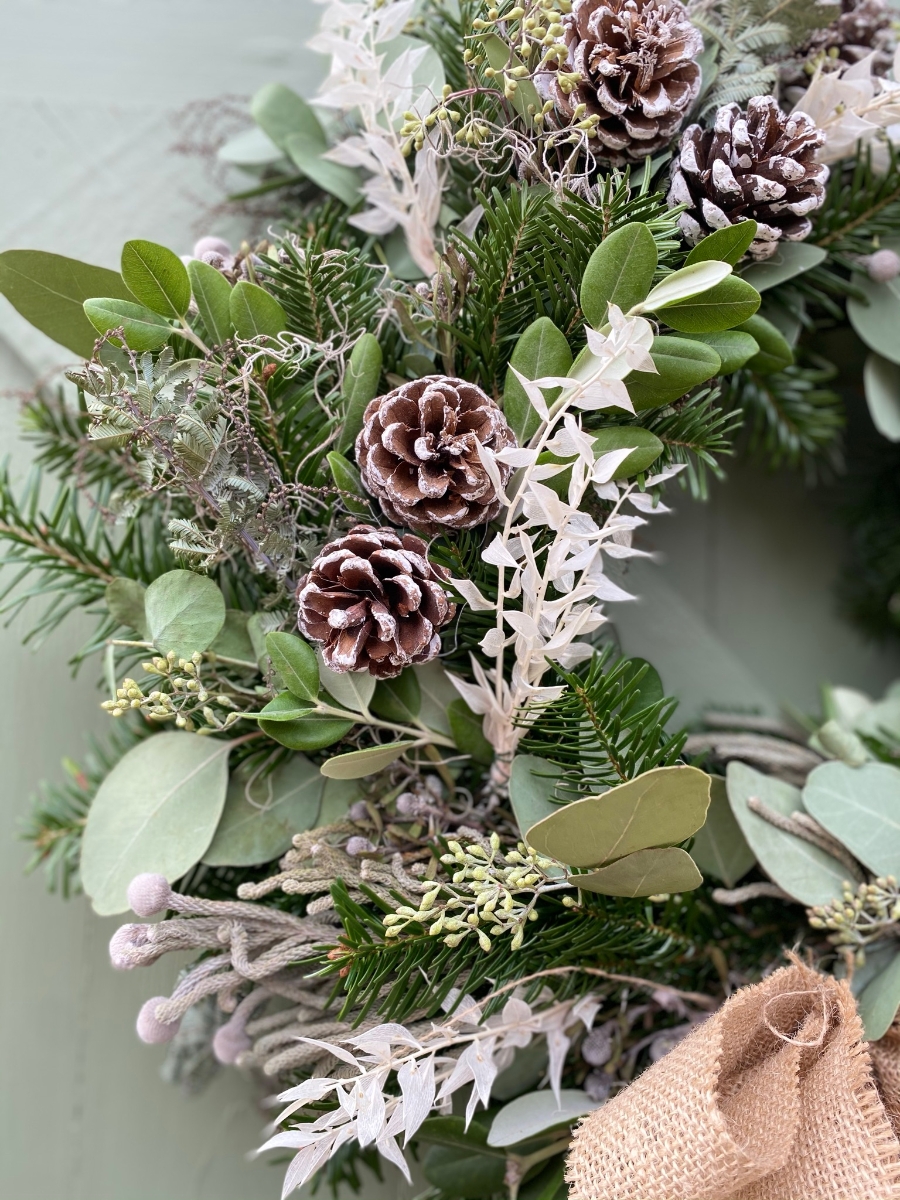 Winter White Door Wreath