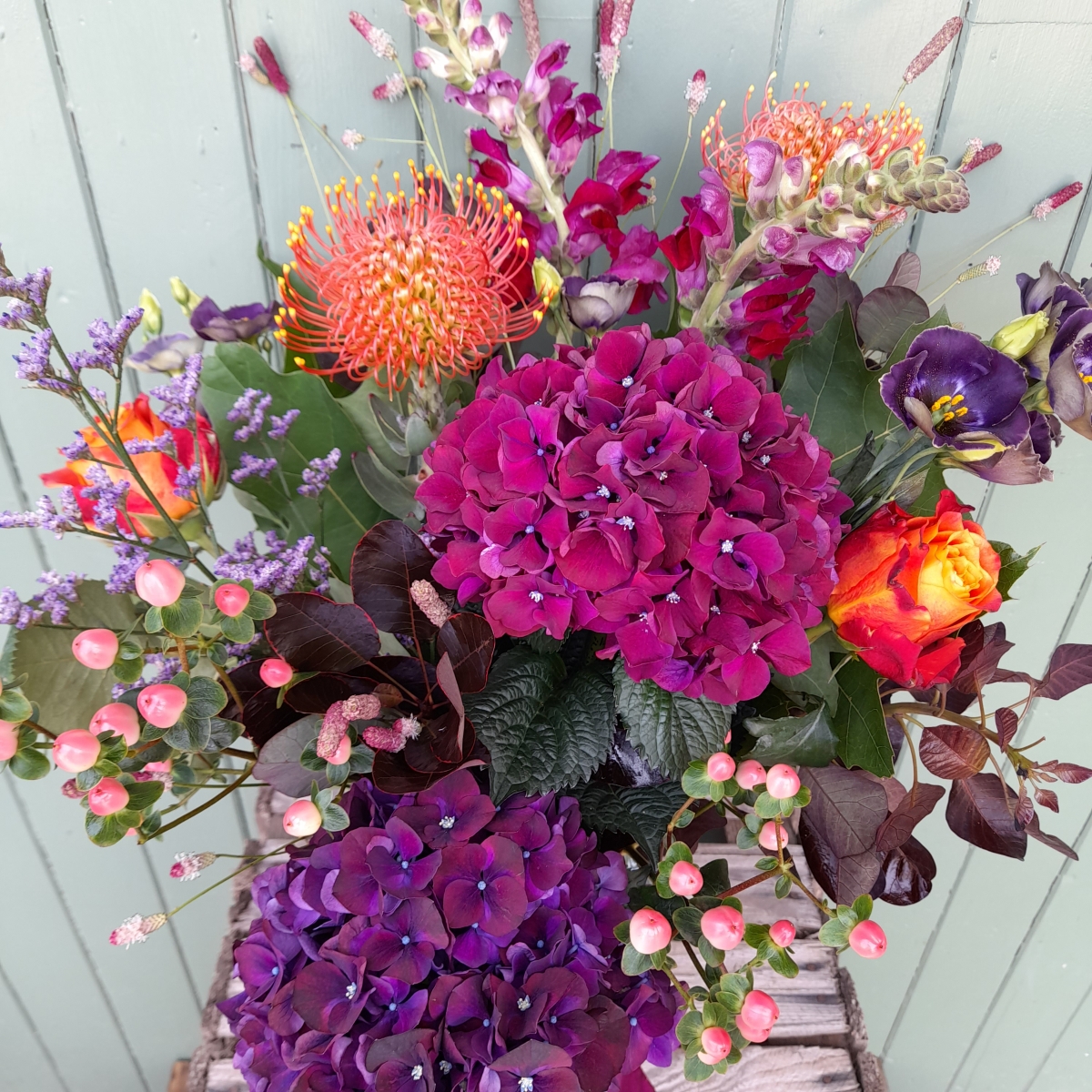Vibrant Autumn Vase