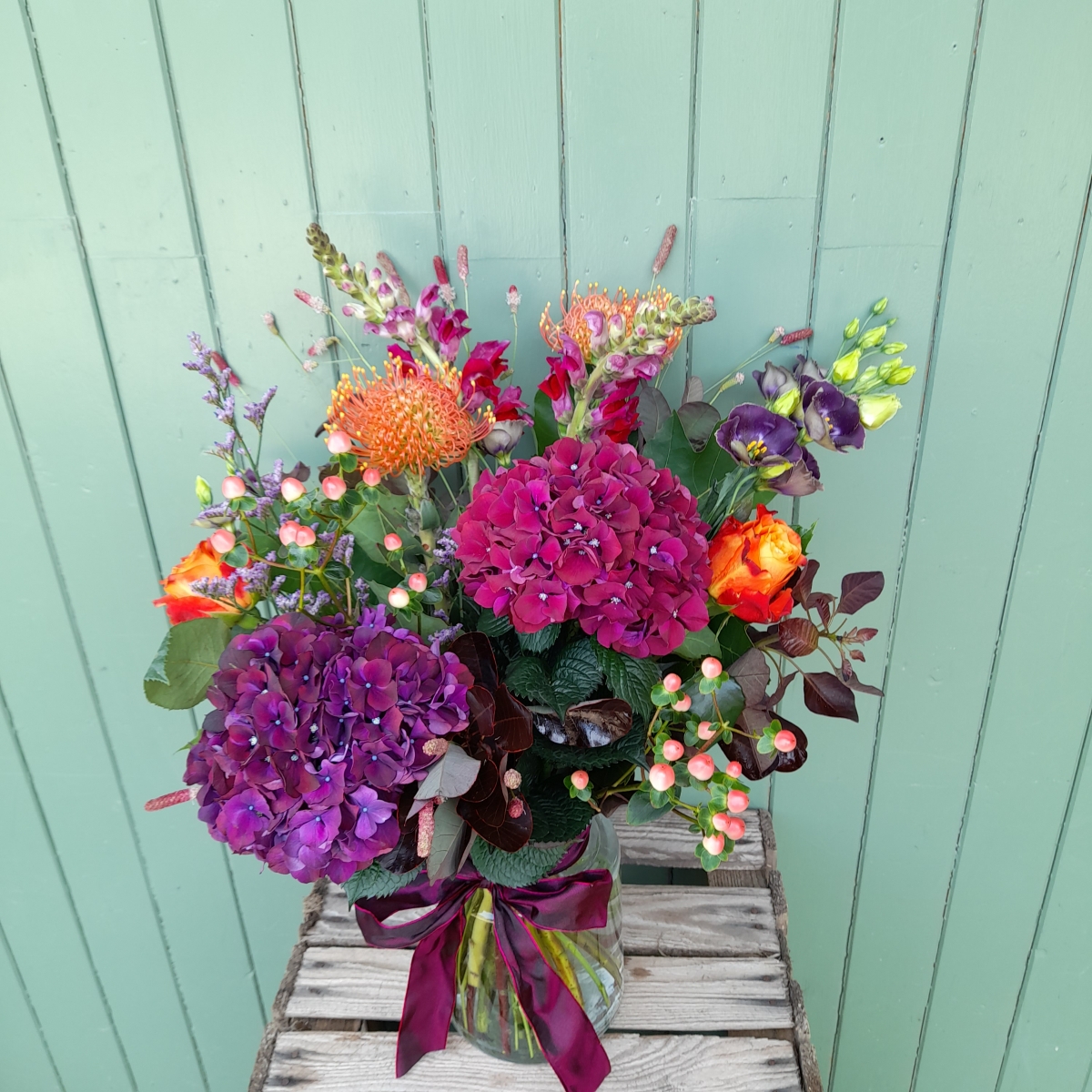 Vibrant Autumn Vase