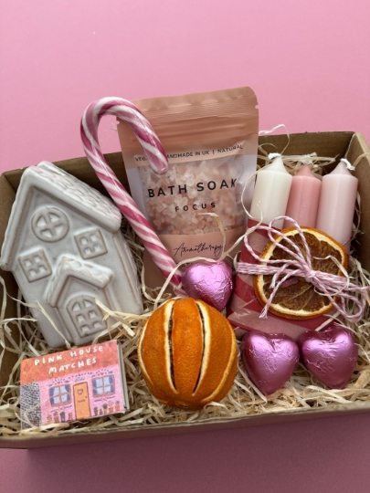 Candy Cane Cottage Gift Box