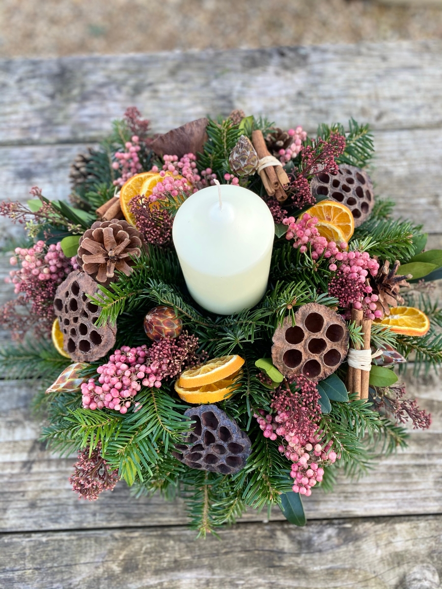 Earth Chunky Candle Arrangement
