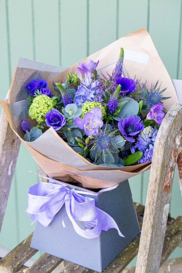 Spring Shades of Blue Handtied
