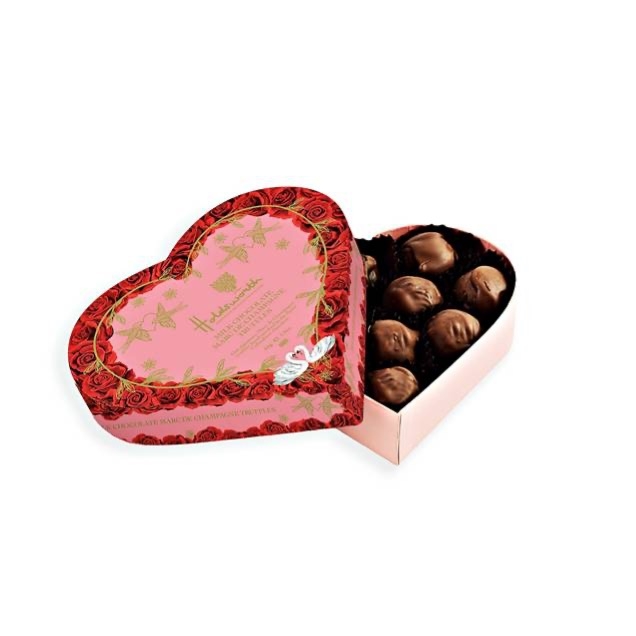 Classic Marc De Champagne Heart Box Of Chocolates