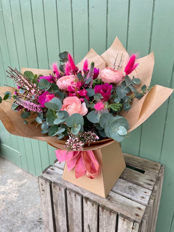 Mother's Day Cerise and Coral Handtied