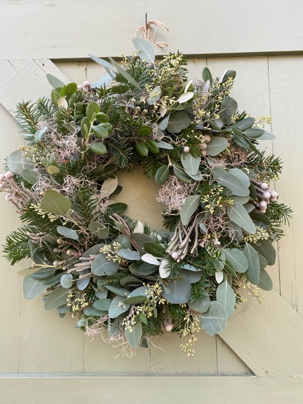 Silver Door Wreath