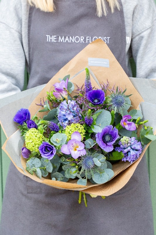 Spring Shades of Blue Handtied