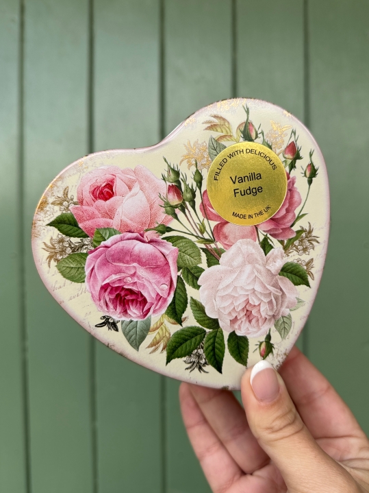 Vanilla Fudge in Heart Shaped tin