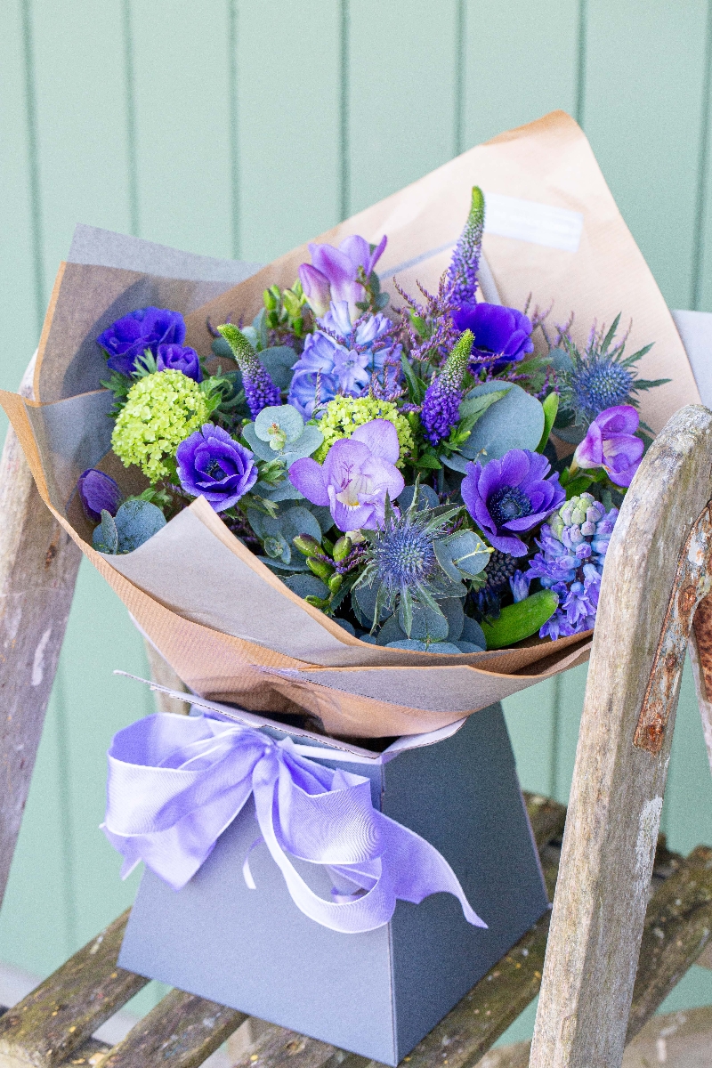 Spring Shades of Blue Handtied