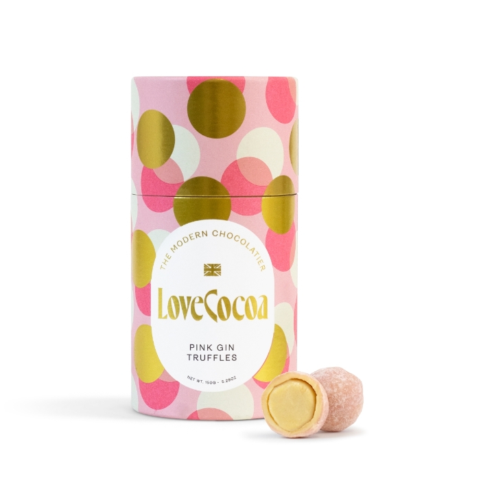 Pink Gin White Chocolate Truffles