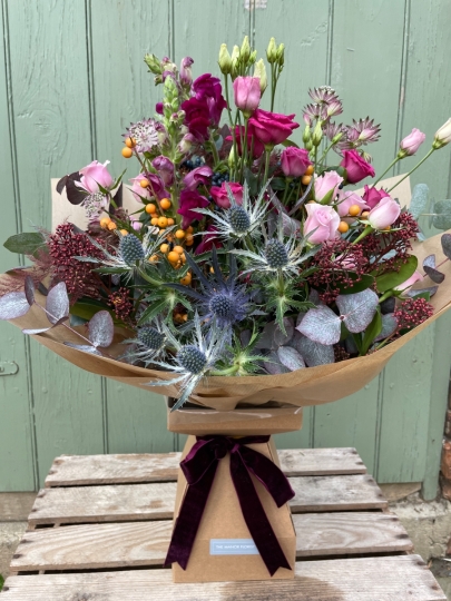 Christmas Berry Hand Tied