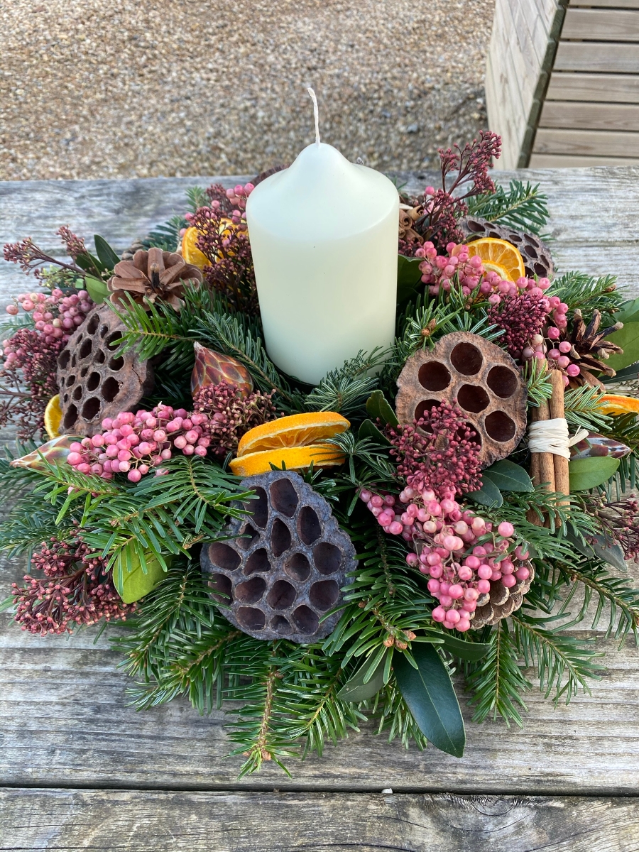 Earth Chunky Candle Arrangement