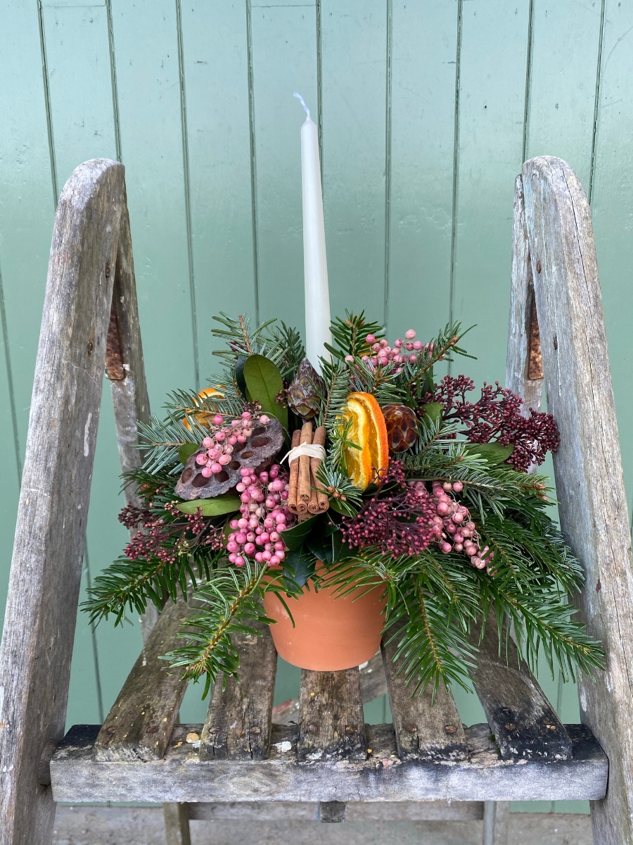 Earth Tapered Candle Arrangement