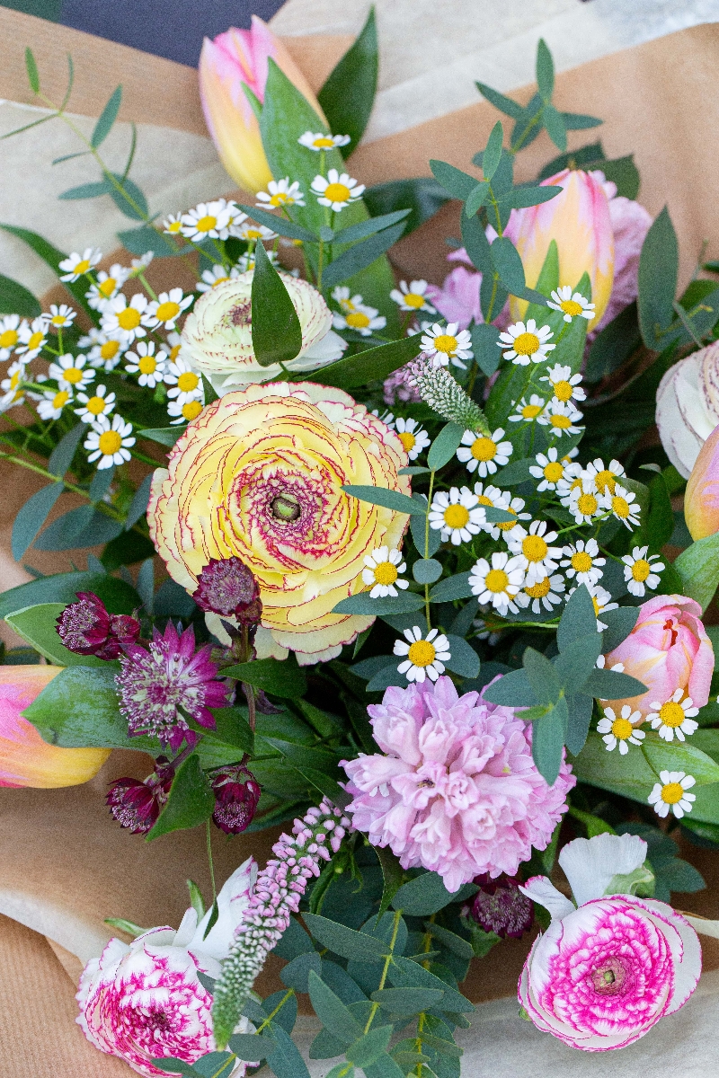 Spring Raspberry Ripple Handtied
