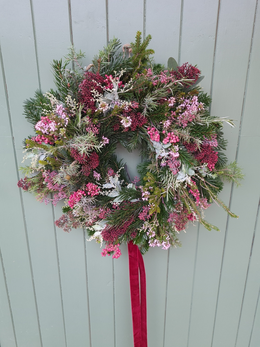 Winter Mix Door Wreath